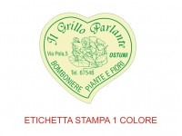 Etichette adesive per fioristi, fiorai e vivaisti (mm 36x34)  (cod.26G)